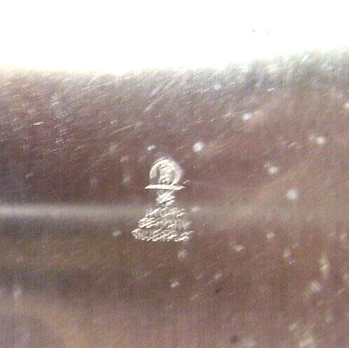 WMF, Germany. Ikora striped vase in silver plate Mid-20th century.