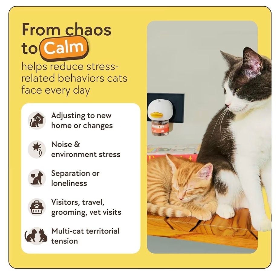 TheraPet Cat Calming Pheromone Diffuser Kit, 1 Diffuser and 2 Refills (48ml each