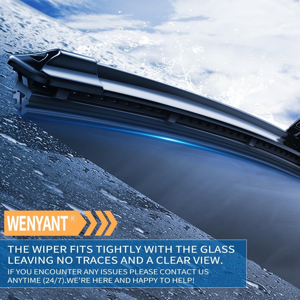 24"/21"/13" Windshield Wipers Compatible with Chevy Chevrolet Traverse 2012-2...
