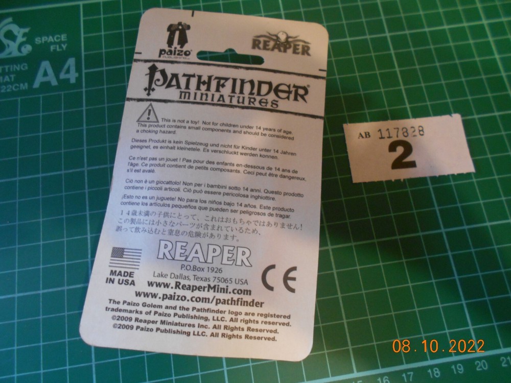 Reaper Pathfinder Miniatures 60087 Master Spy - RPG , D&D.