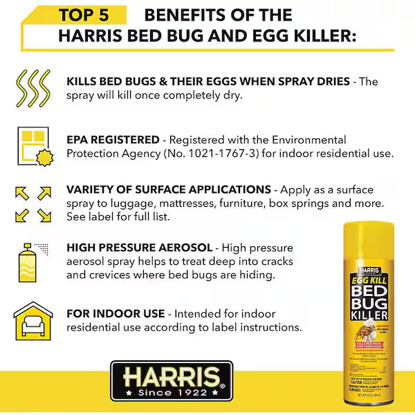 Bed Bug Killer Spray 16 oz (3-Pack) – Kills Eggs & All Life Stages