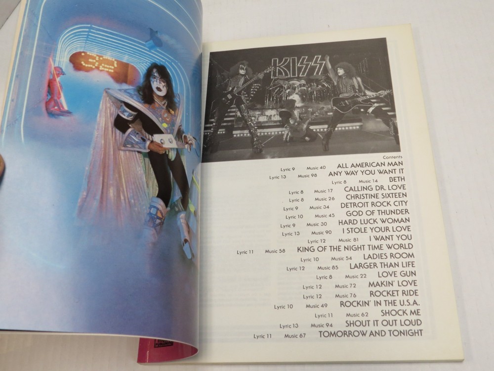 KISS ALIVE II UK SONGBOOK AUCOIN 1980