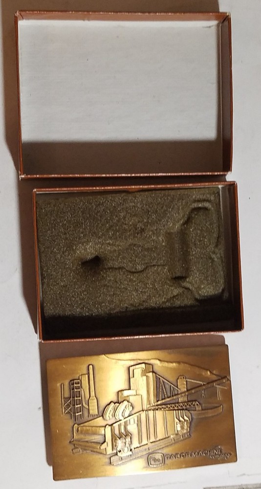 Tabor Machine Belt Buckle with Box