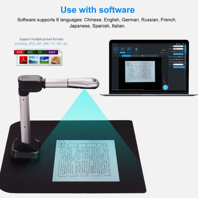 BK51 USB Document Camera Scanner Capture Size A3 HD 16 Mega-pixels f110g102