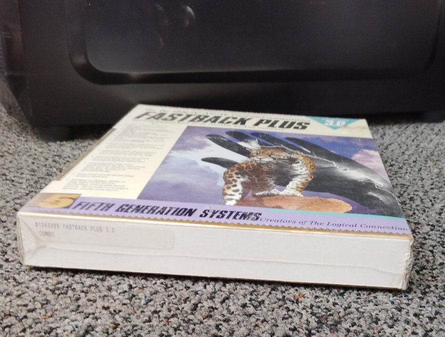 "NOS" Fastback Plus Version 3.0 IBM-PC XT AT PS/2 PC Computer Software Program