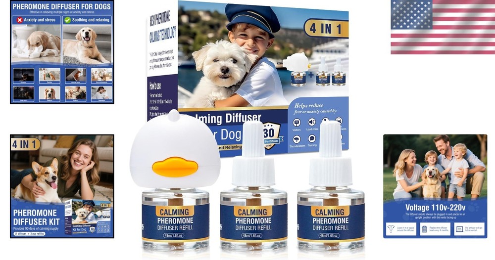 Veterinary Recommended Calming Diffuser for Dogs - Reduces Stress & Aggression