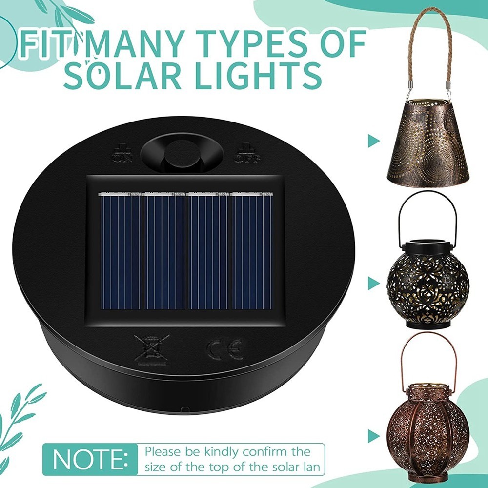 12 Pack Replacement Solar Light Parts Solar Light Replacement Tops LED8631