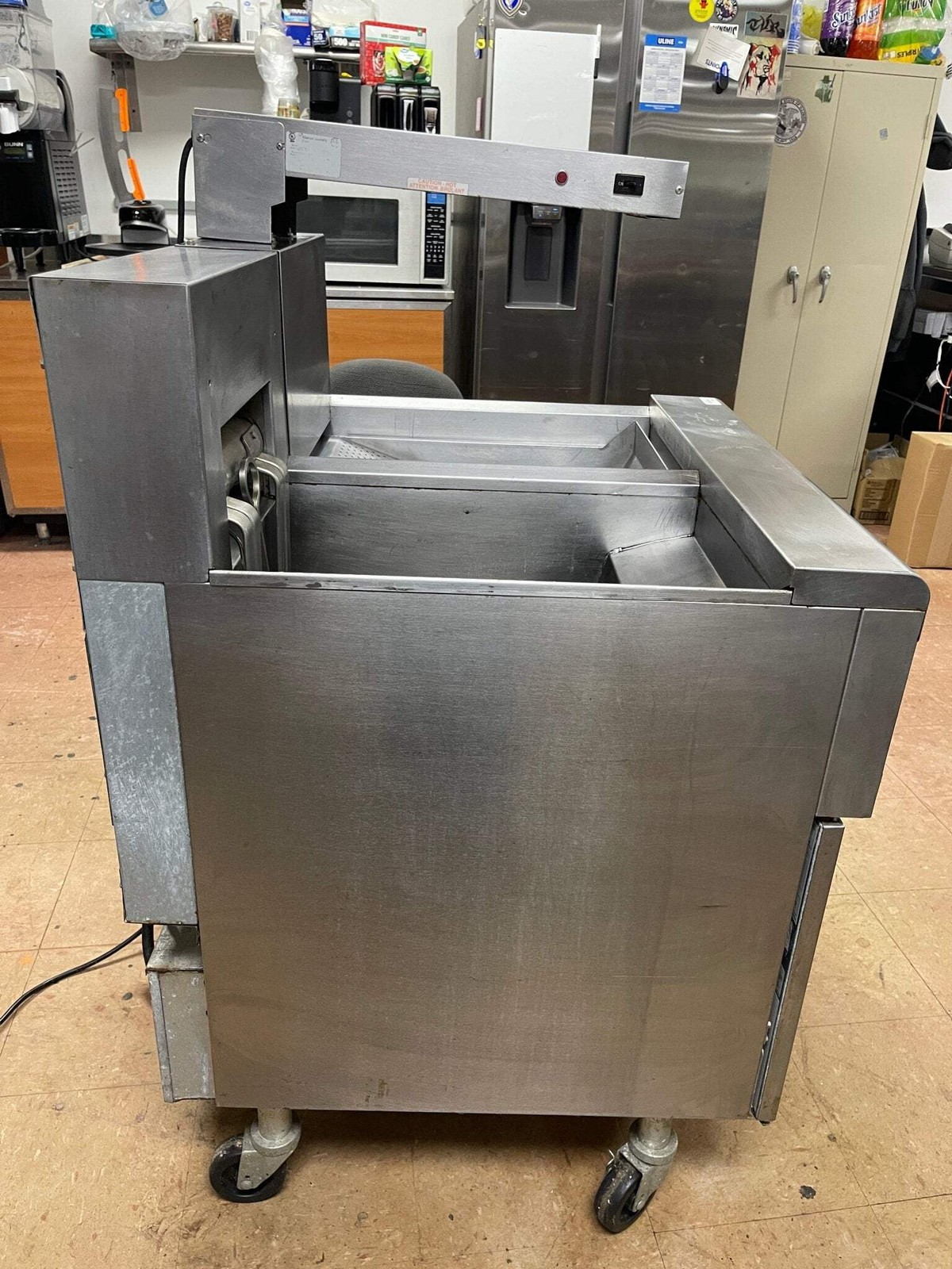Used Frymaster 50lb Electric Fryer w/ Dump Station & Filtration 208V 3 Phase
