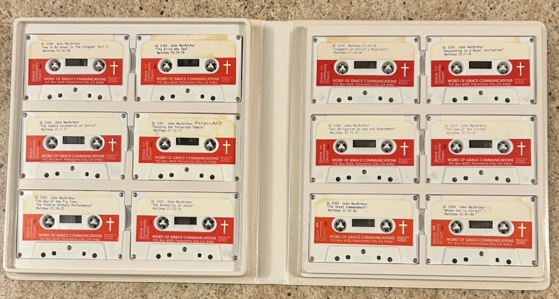 The Book Of Matthew on Cassette by John MacArthur Jr. (Read Full Description)