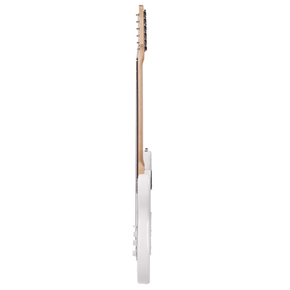 Solid Body Full-Size 39 Inch Electric Guitar Beginner Starter Bag Cable White