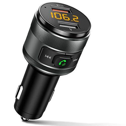 IMDEN Bluetooth 5.0 FM Transmitter for Car 3.0 Wireless Bluetooth FM Radio Ad...