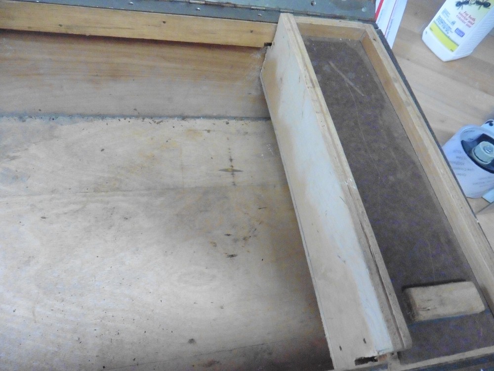 Vintage wood tool crafts storage box