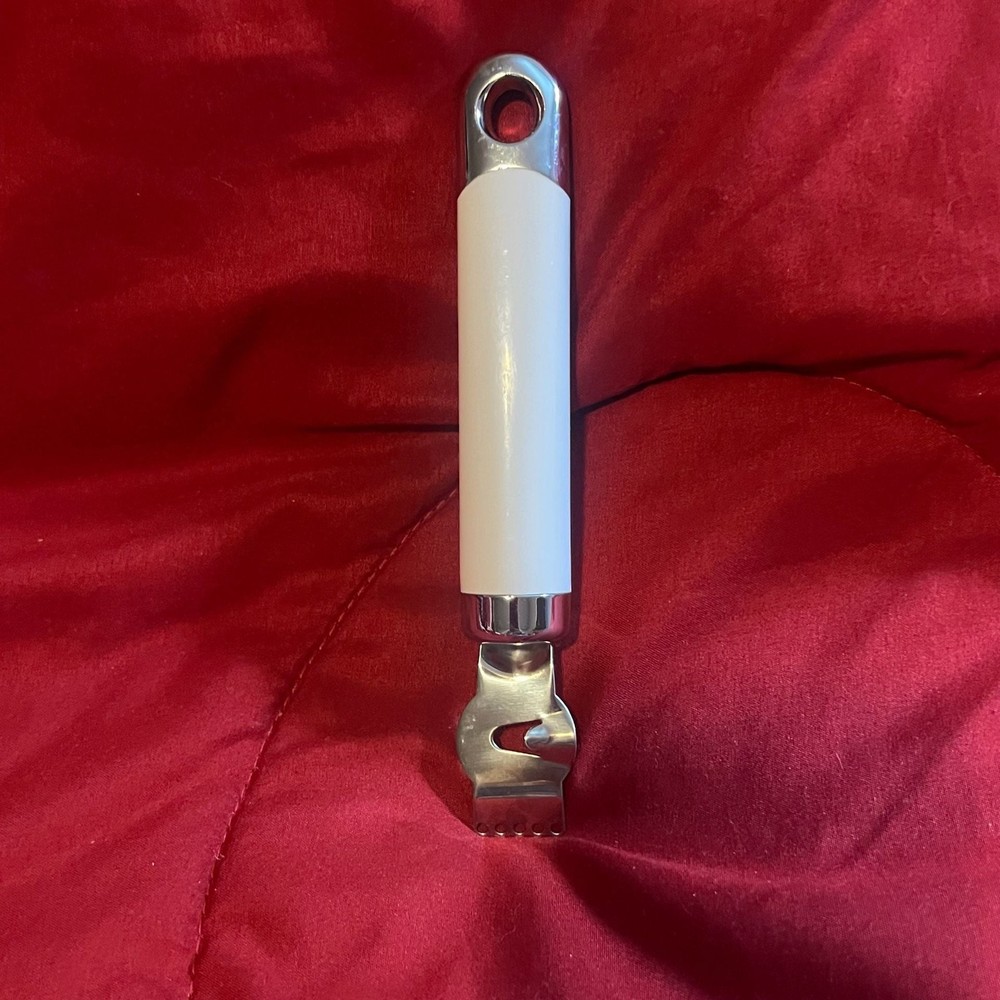 KitchenAid Classic Citrus Zester with Channel Knife - White