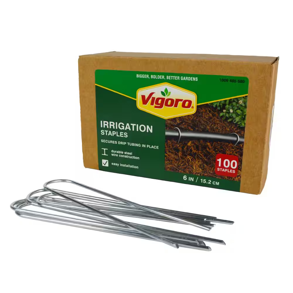 6 In. X 1 In. Galvanized Drip Irrigation Stakes (100-Pack)