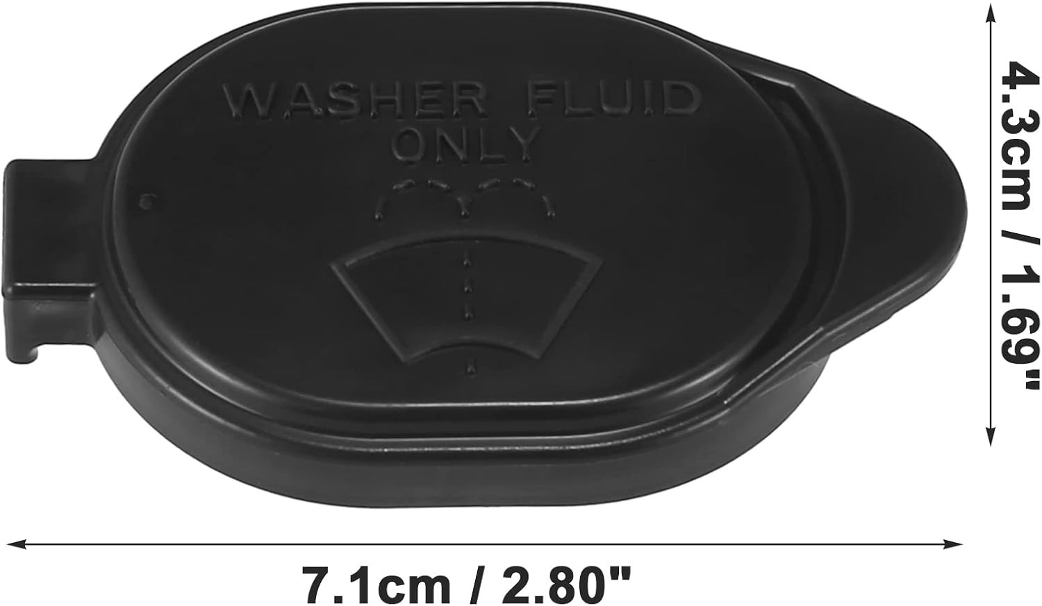 Windshield Washer Fluid Reservoir Bottle Tank Cap - Pack of 1 Black Toyota RAV4