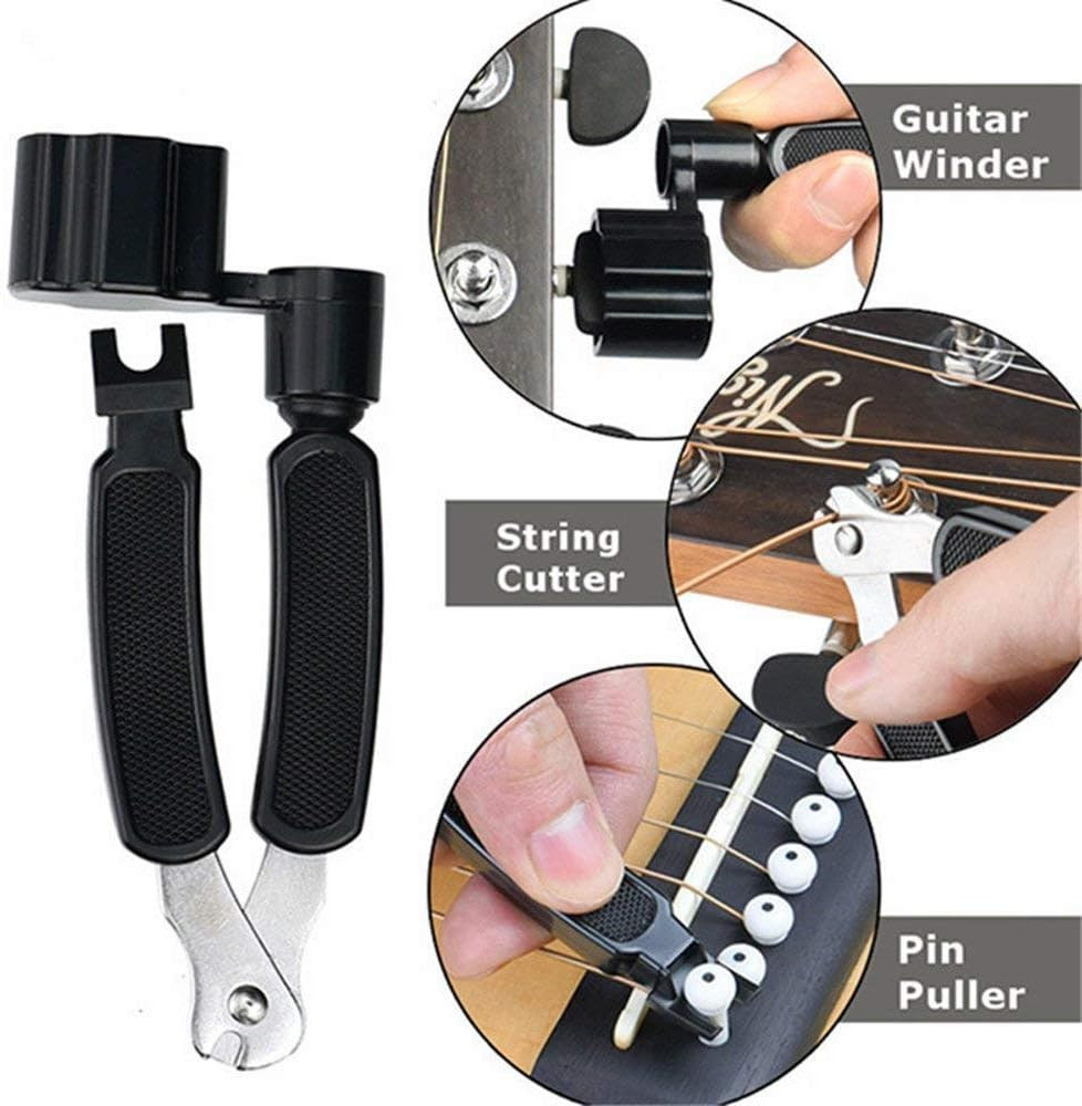 2 Set of 6 Classical Guitar Strings Replacement + 3 in 1 Guitar Restringing Tool