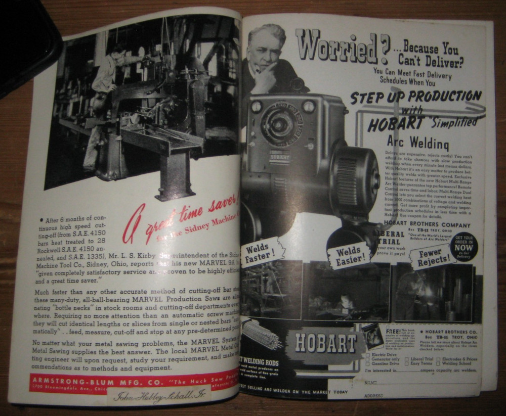 1941, Machine Tool Blue Book, Fray Machine Tool Company