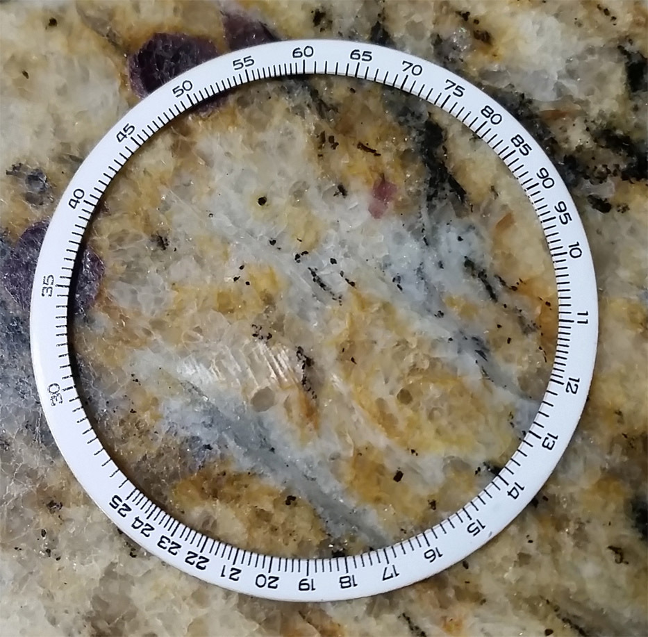 BEZEL AOPA NAVITIMER COSMONAUTE SLIDE RULE INSERT 806