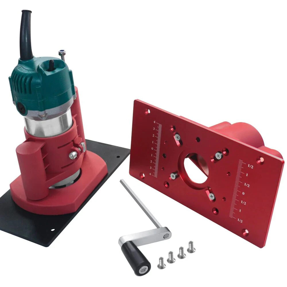 Router Table Insert Plate and Router Lift Kit M8 Trimming Machine Accessory