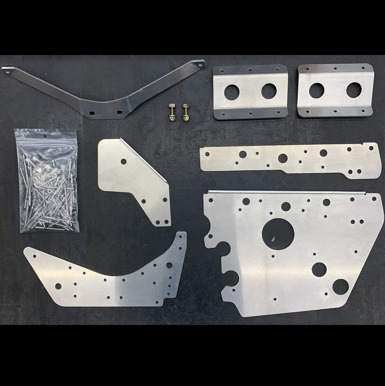 Jay Favel SkiDoo Rev Nun Bulkhead Brace Kit Ski-Doo Braces 7 Pieces SS Hardware