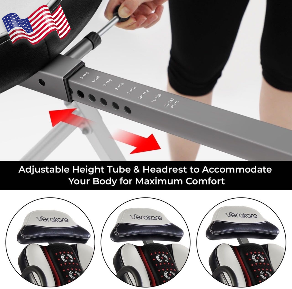 Advanced Heat and Massage Inversion Table ITM5850 FREE SHIPING