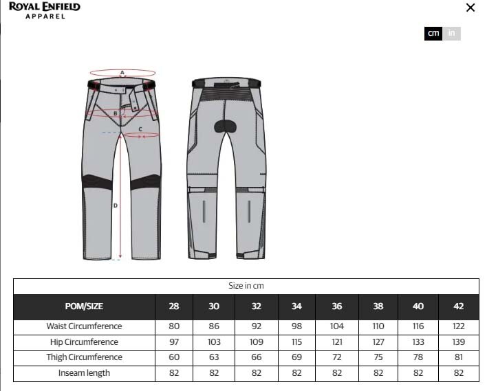 ROYAL ENFIELD "BLACK TSO KAR RIDING TROUSER"