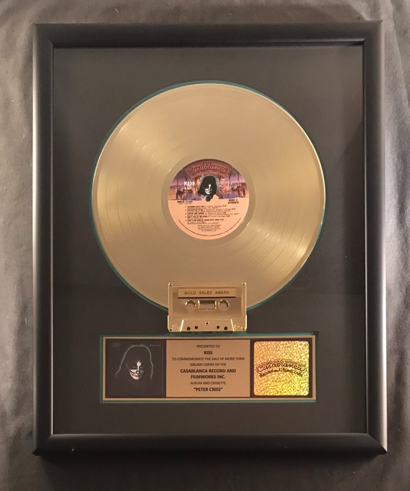 KISS Peter Criss (Solo) Gold LP Cassette Non RIAA Record Award Casablanca Record