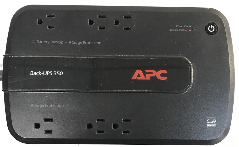APC BACK-UPS 350 SURGE PROTECTOR. NO BATTERY.