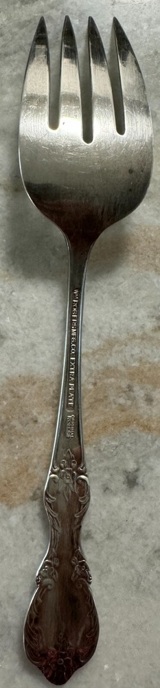 Medium Solid Cold Meat Serving Fork Grand Elegance Silverplate 1959 by Internati