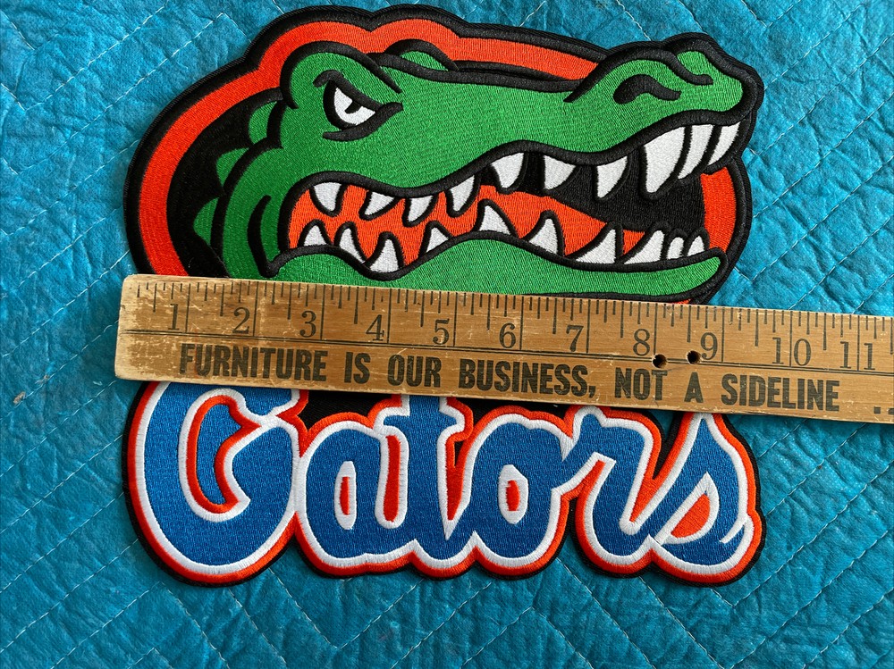 Huge 9.5” Florida Gators Embroidered Iron On Jacket Patch