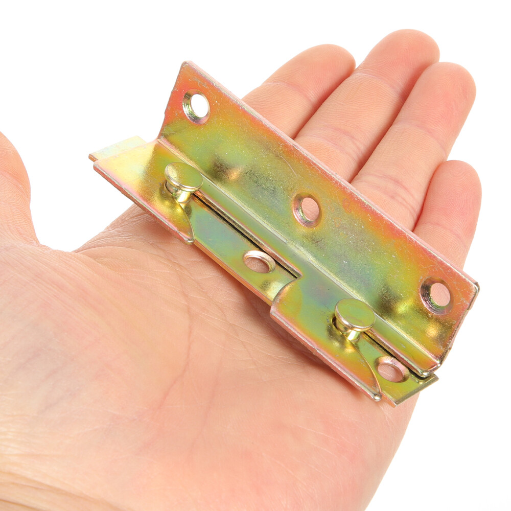 8PCS Bed Frame Brackets Bed Hinges Bed Rail Brackets Heavy Duty Bed Rail Support