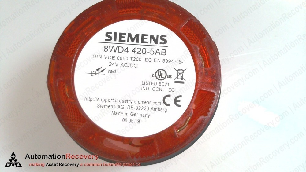 SIEMENS 8WD4420-5AB, SIRIUS CONTINUOUS LIGHT ELEMENT, NEW #338332