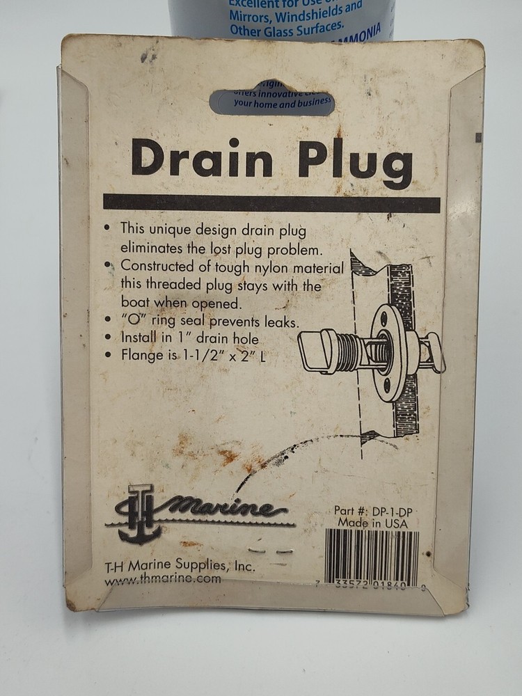 T-H Marine Drain Plug with O-Ring #DP-1-DP