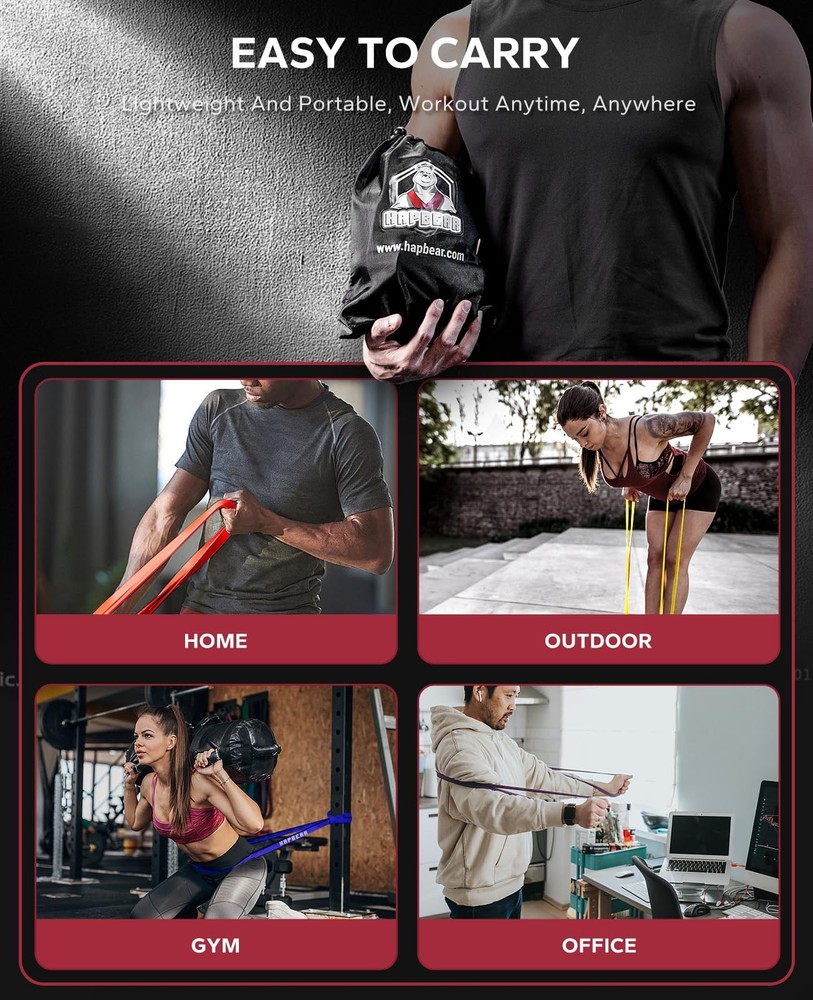 Pull Up Assistance Bands - Pull Up Bands - Resistance Bands - Exercise Bands ...