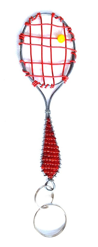 Novelty 2.5" Racquet Style Keychain
