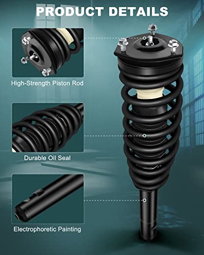 Strut Spring Assembly Front Pair Shock Absorber Fit 2010 2011 2012 Fusion,