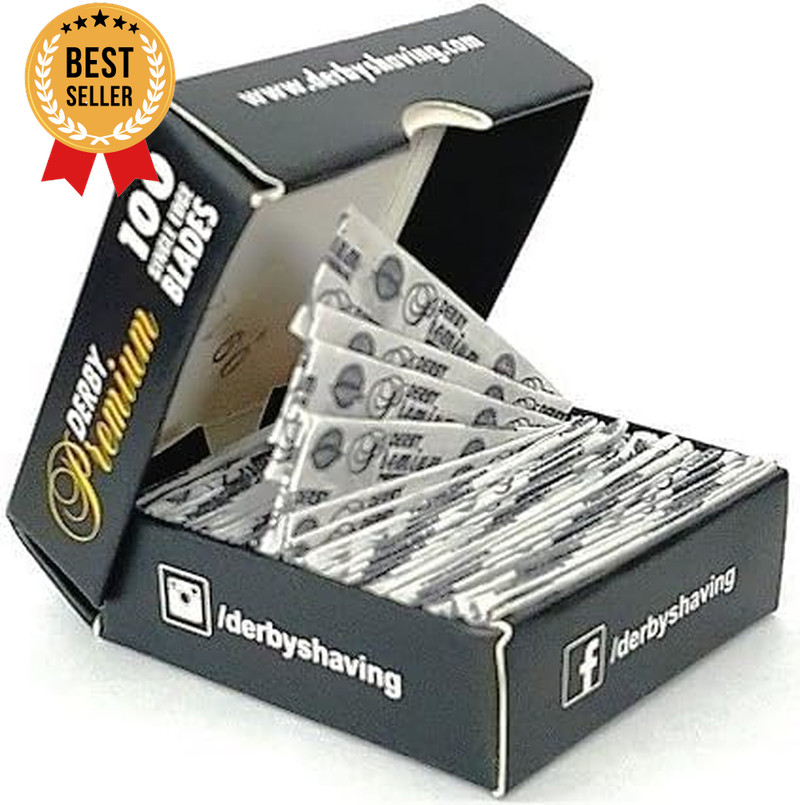 100 Premium Single Edge Razor Blades Straight Razor Sharp