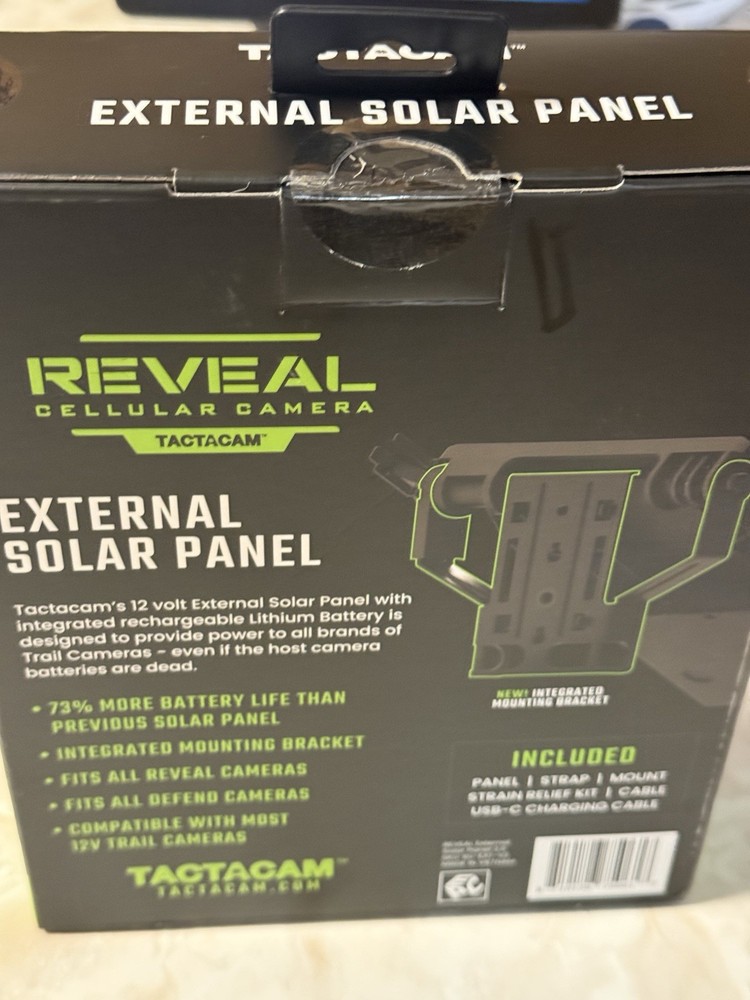 Tactacam Reveal Pro 3.0 Cellular Trail Camera With External Solar Panel