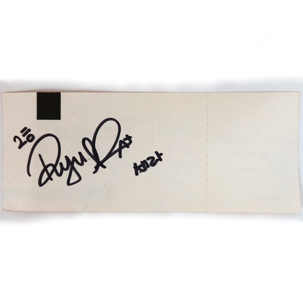 Nine Muses - Sera Signed Concert Ticket 9Muses 2014 Ryu Sera
