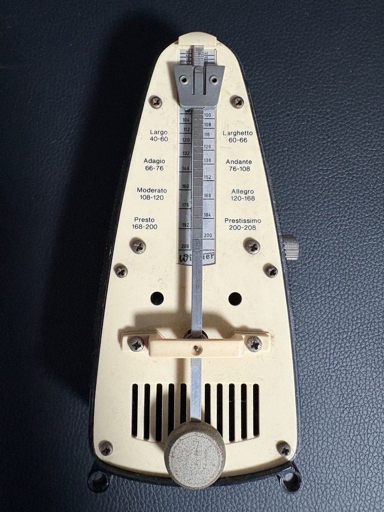 Vintage Mechanical Metronome Wind Up Tempo Timer Untested