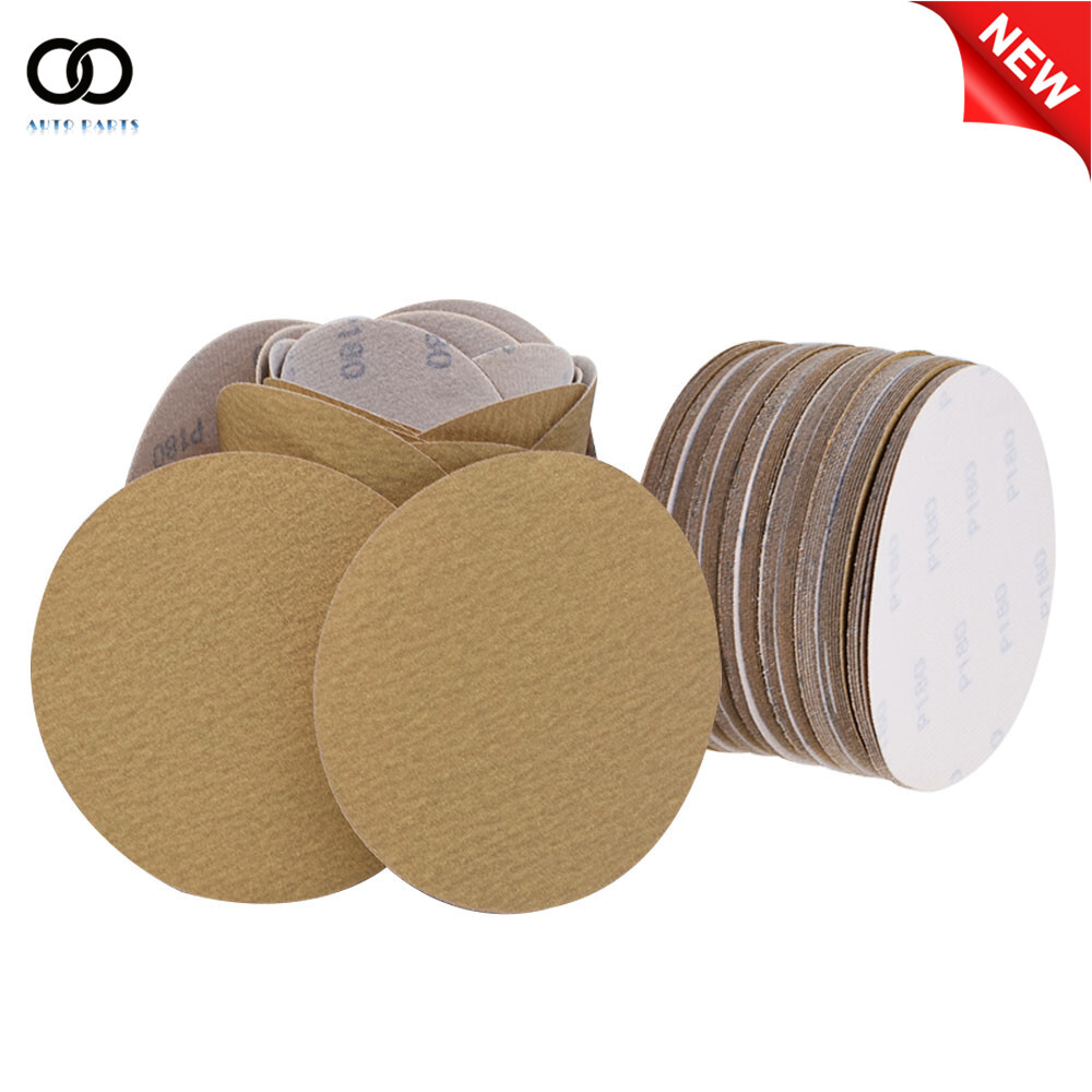 100Pcs 6" Sanding Disc NO-Hole Hook & Loop Sanding Discs 60-320 Grit Sand Paper