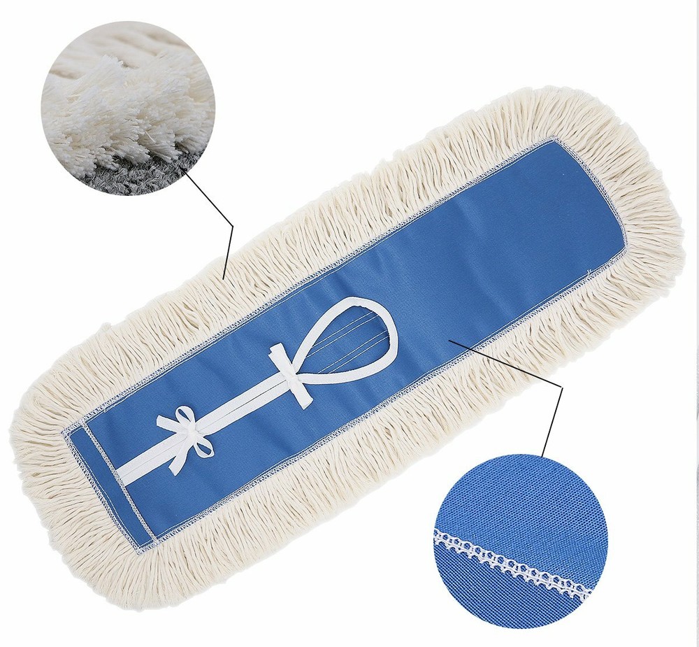 24'' Industrial Strength Cotton Dust Mop Head Refill Thick Tufted Replacement