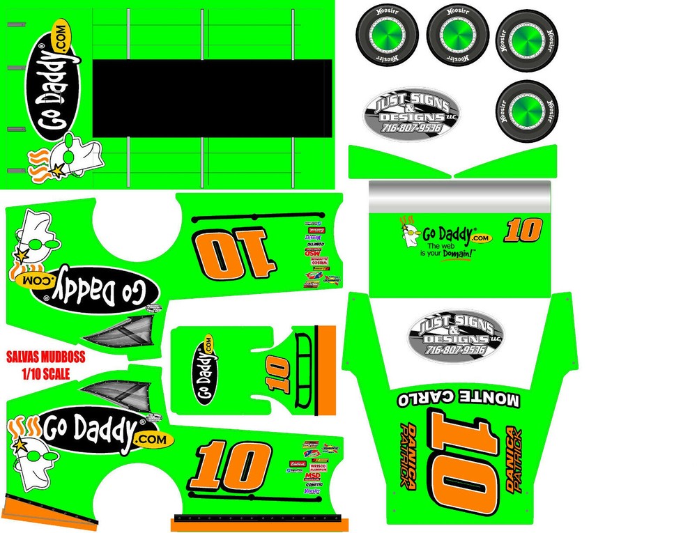 SALVAS MUDBOSS TRAXXAS SLASH DANICA PATRICK THEMED