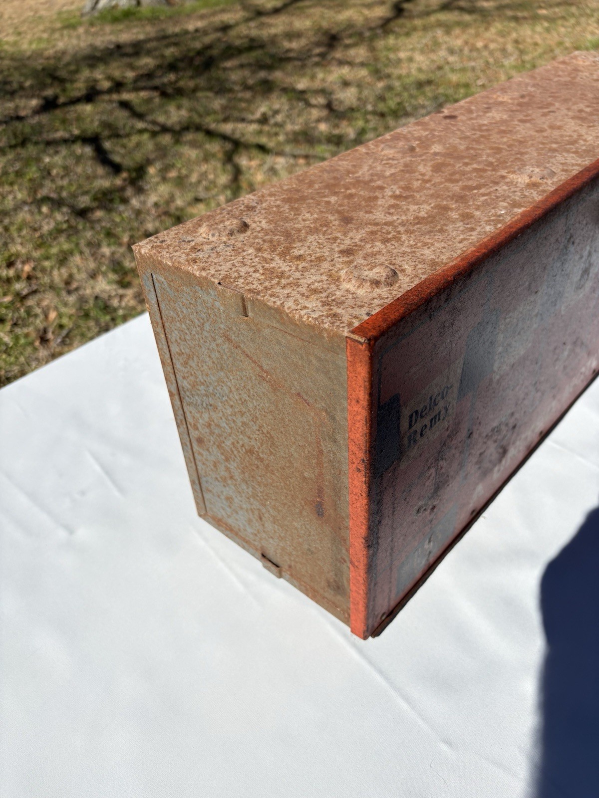 Vintage General Motors Delco Remy Ignition Parts Cabinet Dealer Man Cave