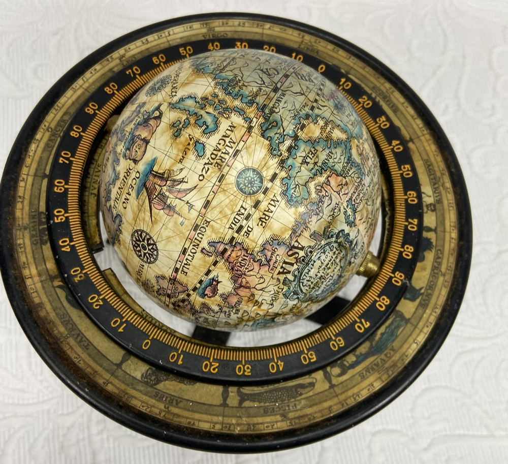 Decorative Vtg. 8 IN Terrestrial Tabletop Globe