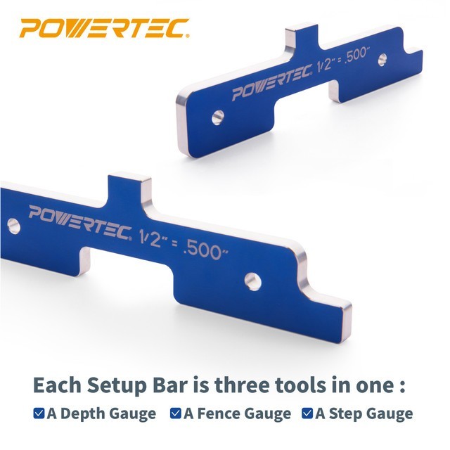 Router Table Set Up Bars 7pc with Protective Storage Case
