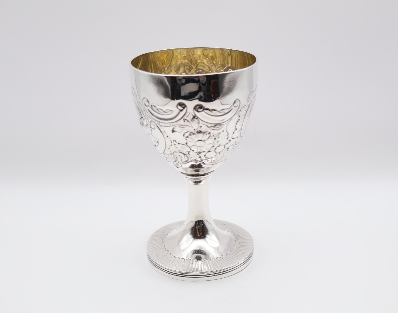 Fabulous Antique Georgian Solid Silver Goblet Hallmarked London 1796