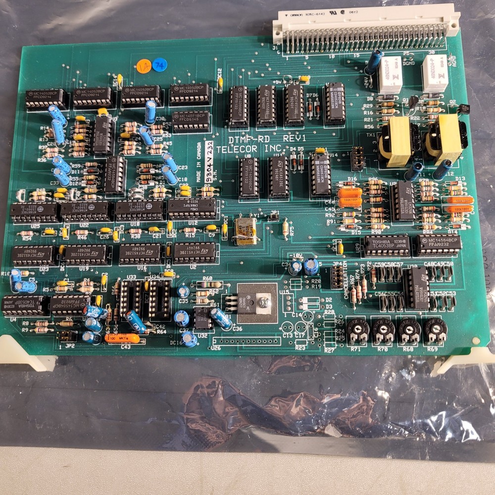 Telecor DTMF-RD Rev 1 Plug In Module Control Computer Board PCB
