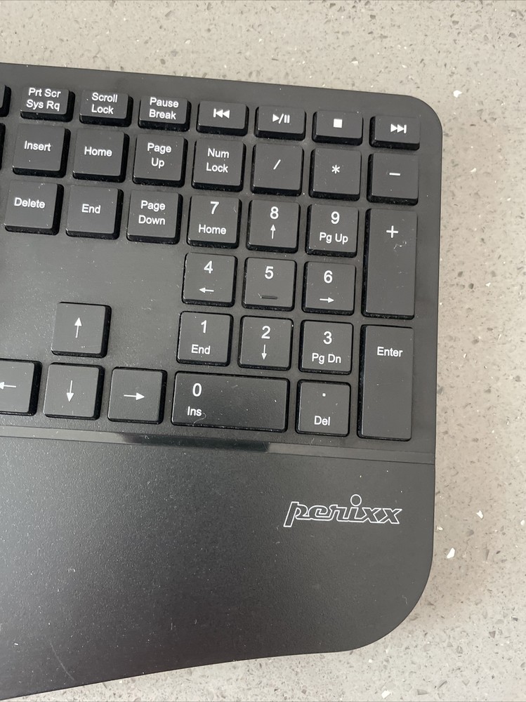 Perixx PERIDUO-505 Wired USB Ergonomic Split Keyboard ONLY Tested Working