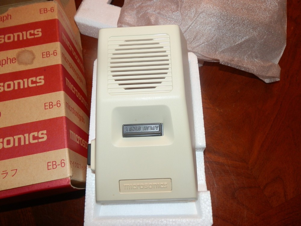 Microsonics EB-6 Microphonograph New Old Stock, Original Packaging